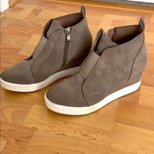 Sneaker Wedge Booties